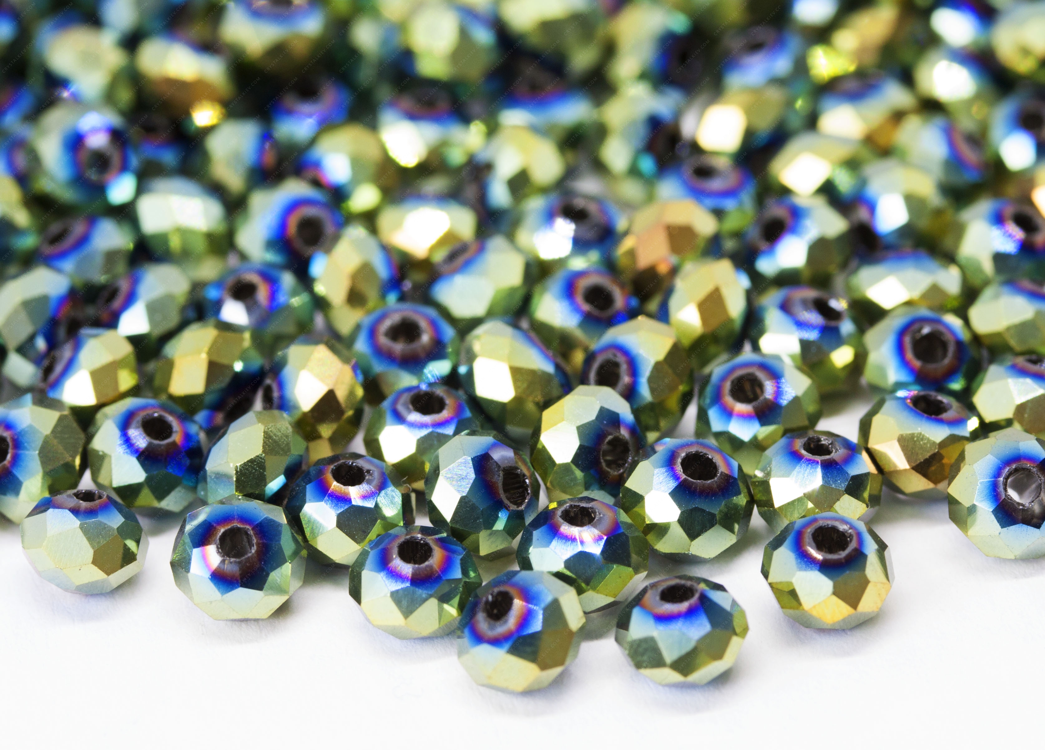 Намистина Рондель Hematite Green